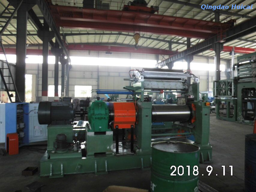 Automatic Control Rubber Open Mixing Mill Machine With Stock-Blender For Mixing Rubbers
